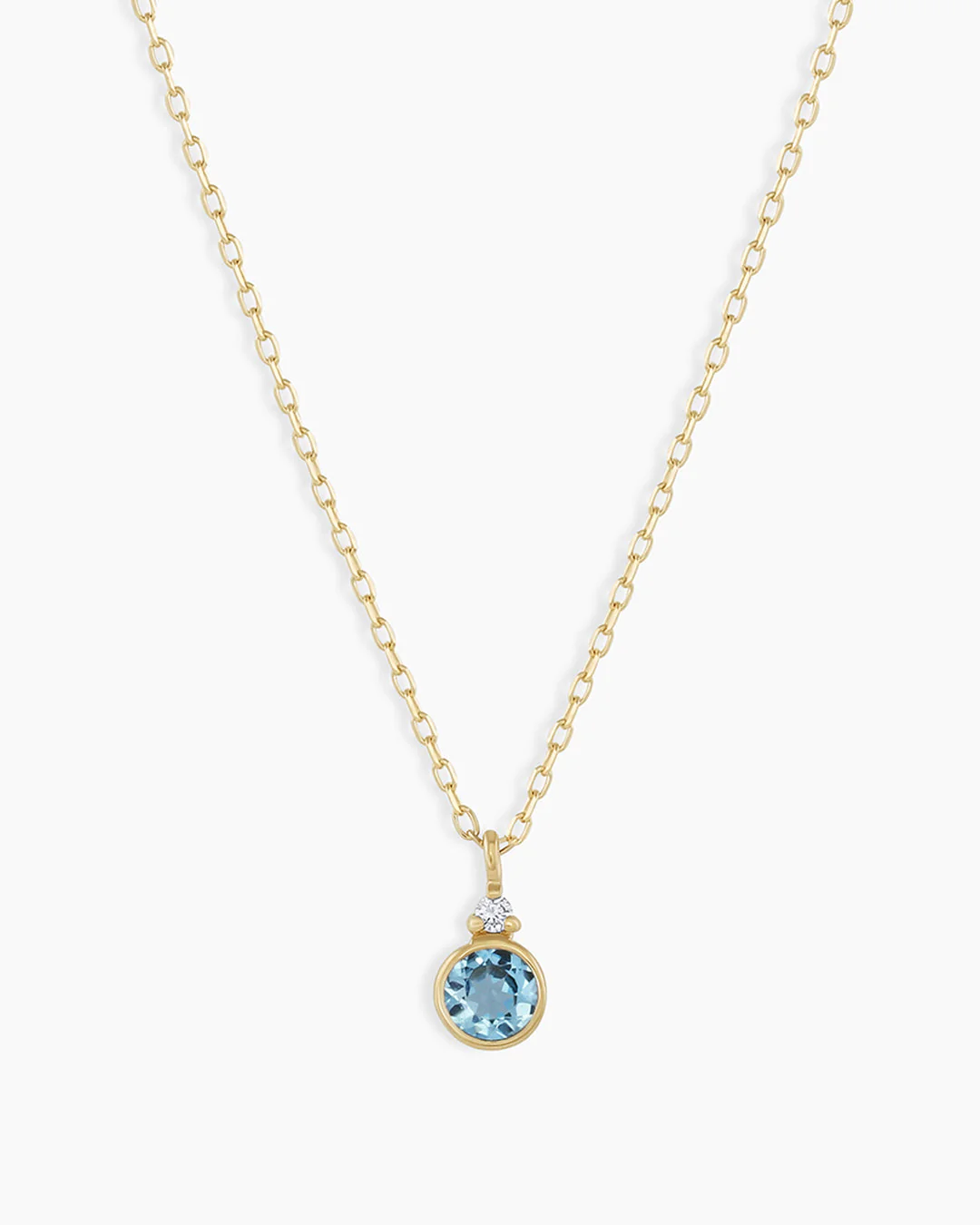 14k Gold Birthstone Necklace - Image 10