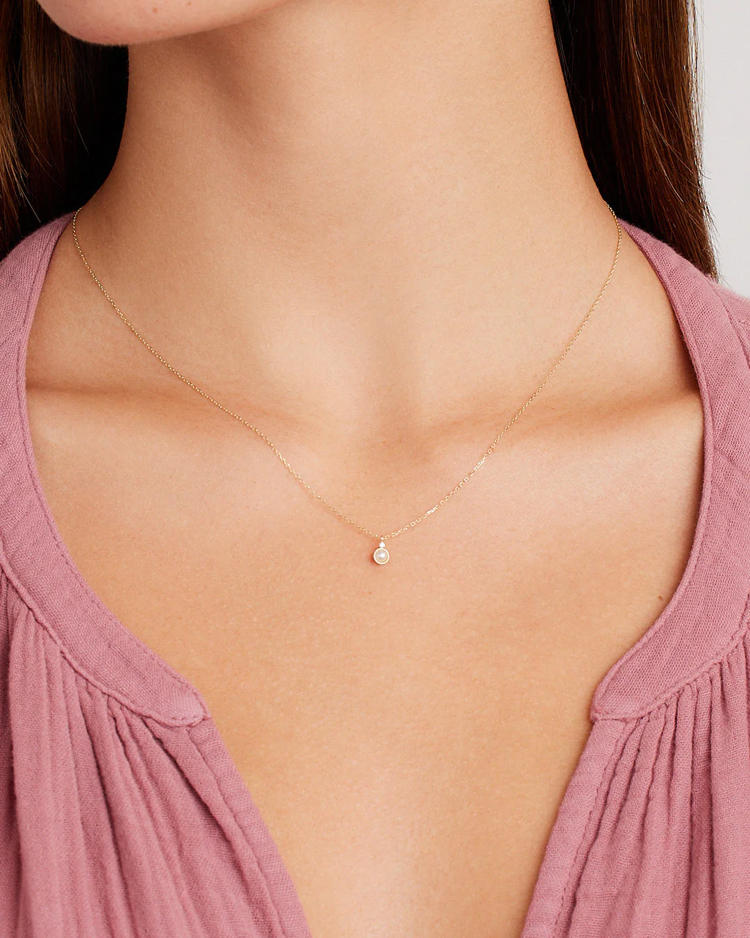 14k Gold Birthstone Necklace - Image 16