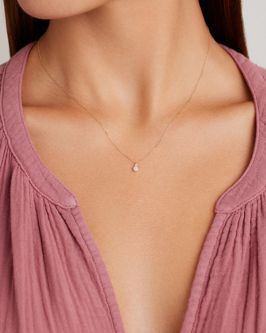 14k Gold Birthstone Necklace - Image 20