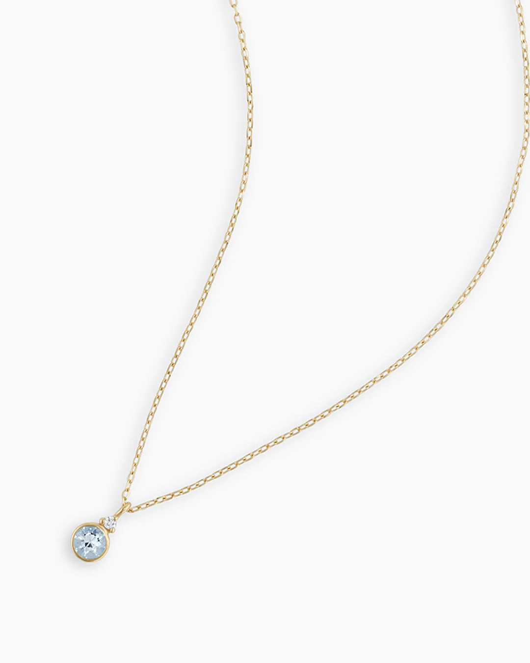 14k Gold Birthstone Necklace - Image 6