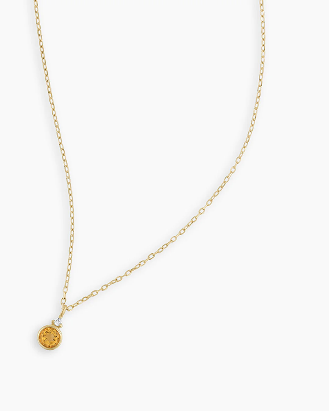 14k Gold Birthstone Necklace - Image 9