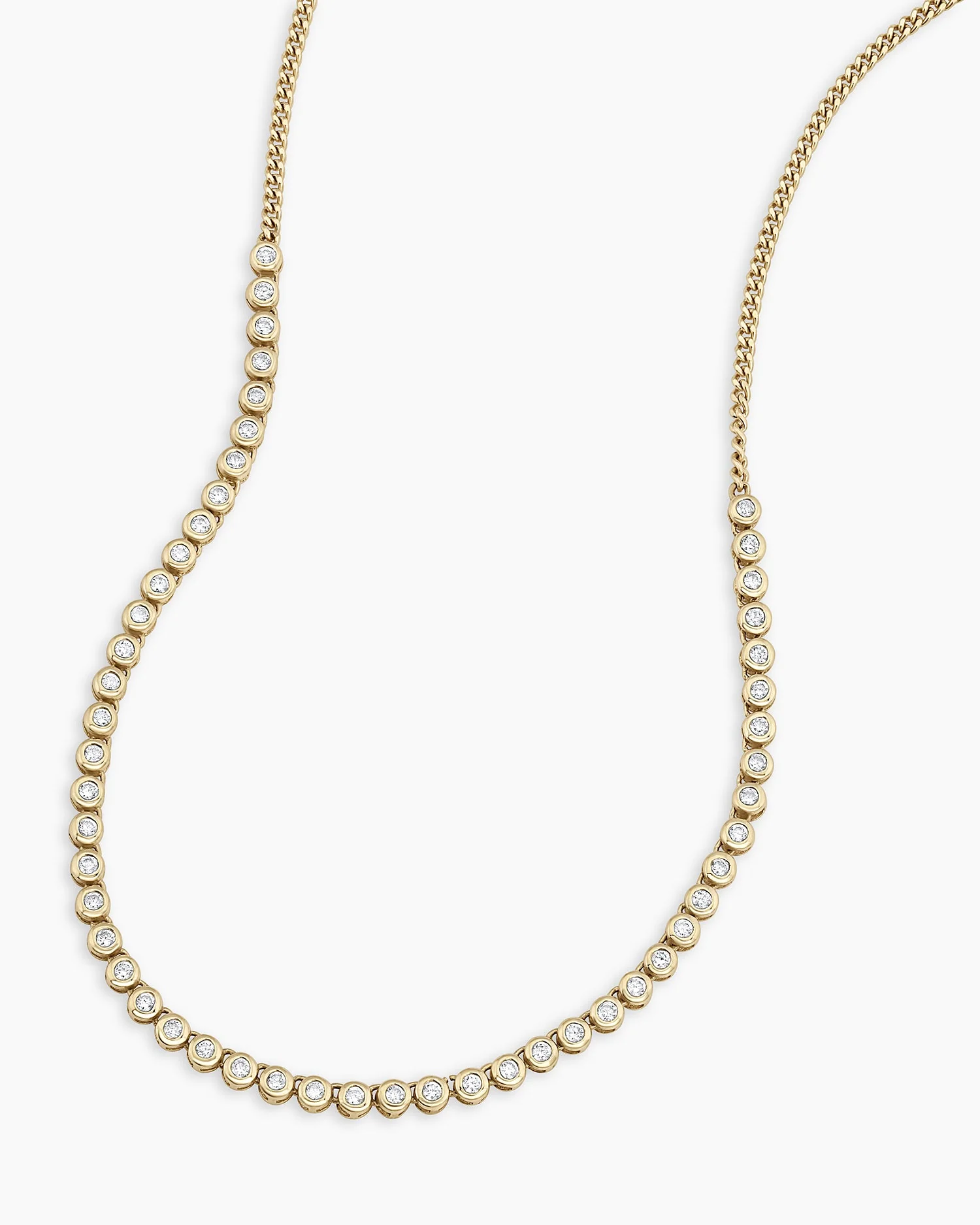 Classic Diamond Row Necklace - Image 4
