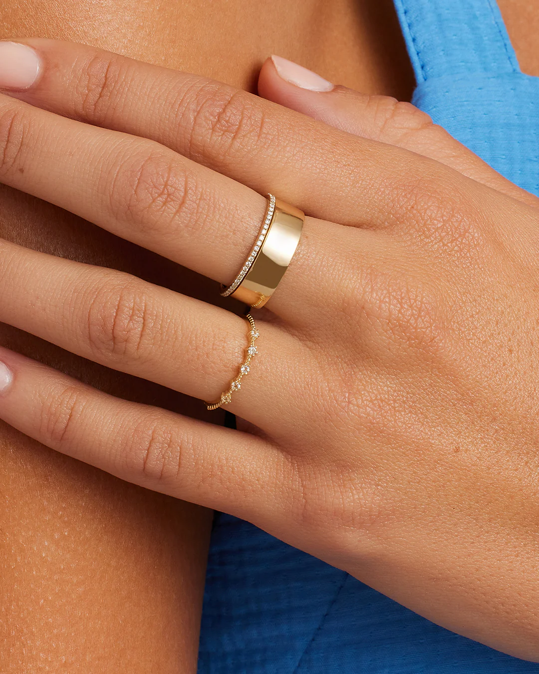 Cluster White Topaz Ring - Image 3