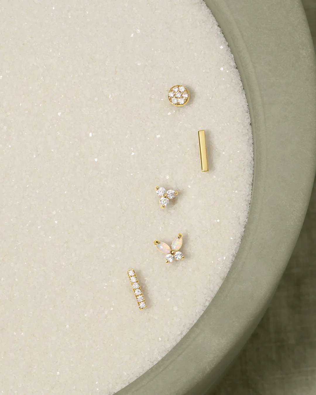 Diamond Bar Studs - Image 4