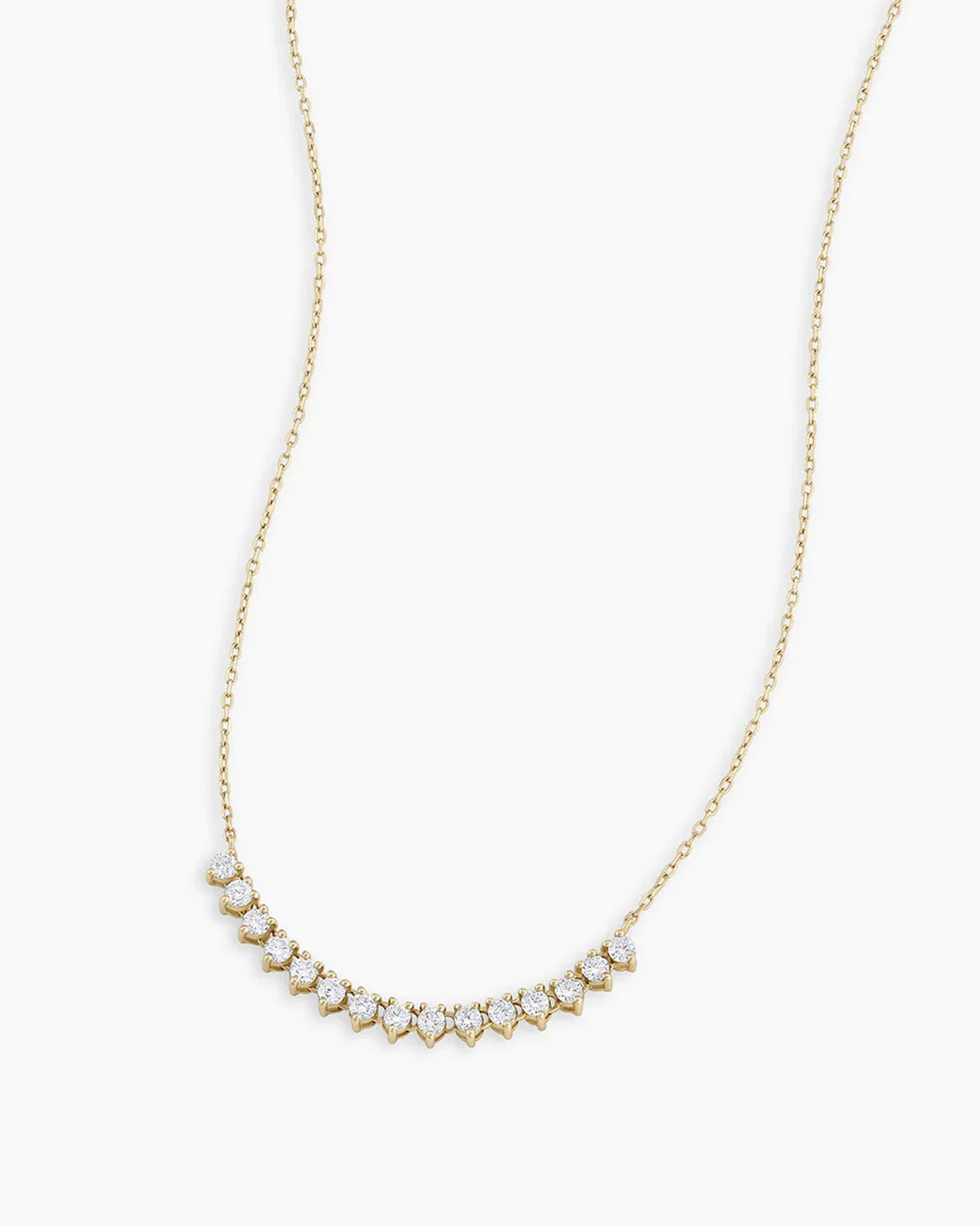 Diamond Cluster Row Necklace - Image 4