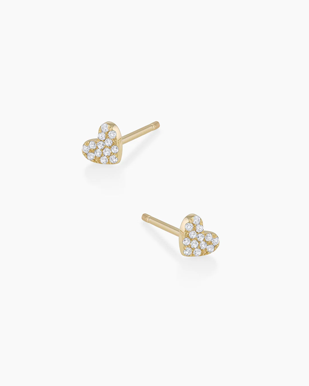 Diamond Pavé Heart Studs - Image 5