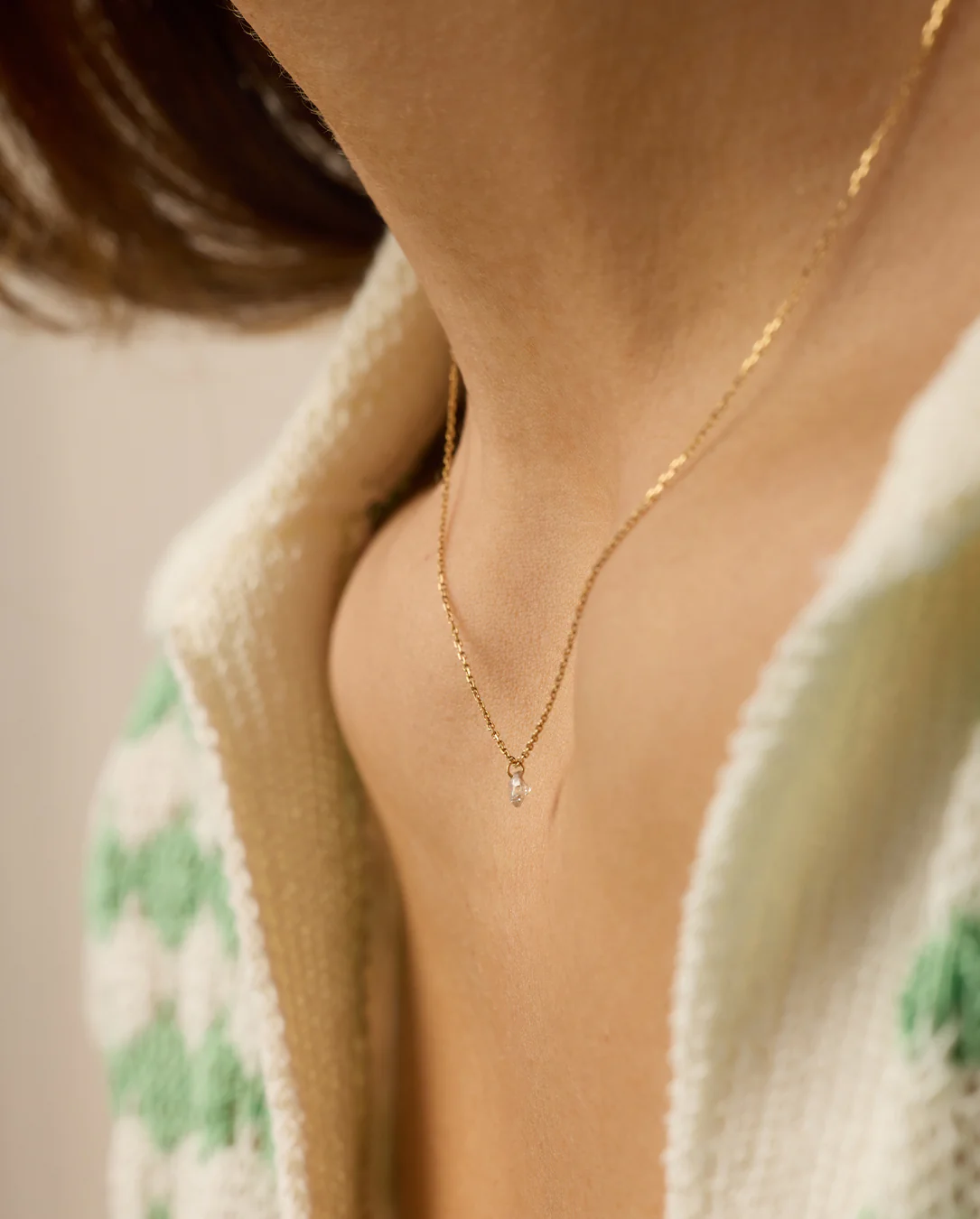 Floating Diamond Necklace - Image 3