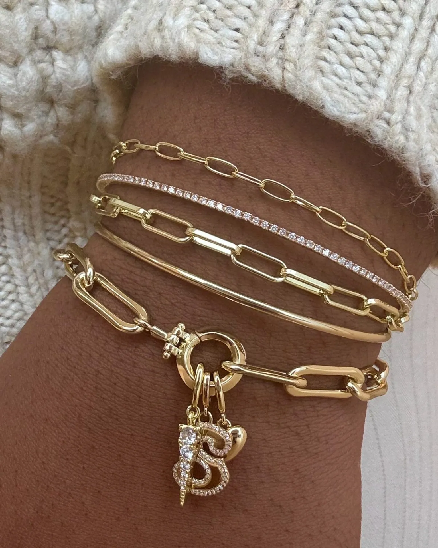 14k Gold Parker Mini Bracelet - Image 7