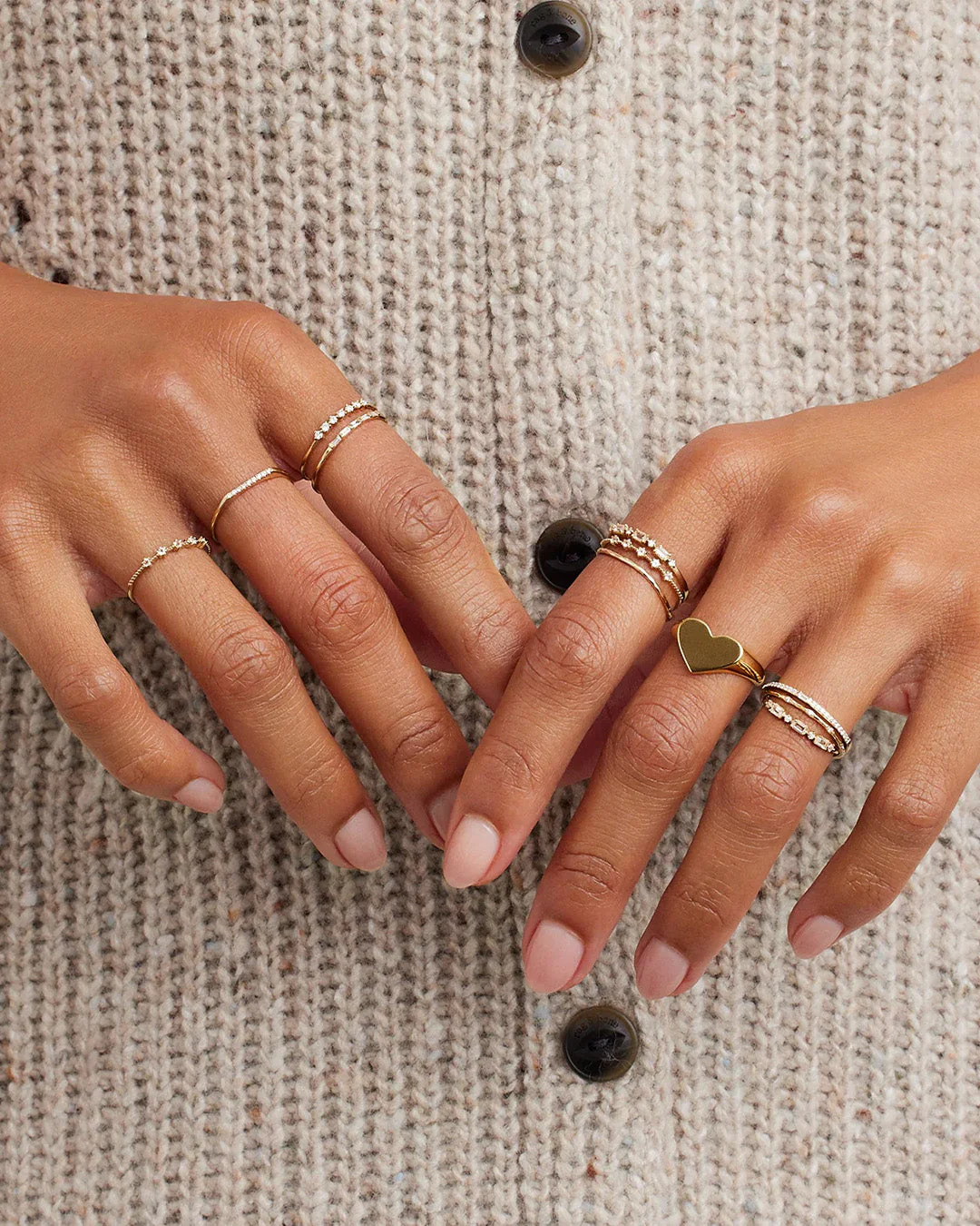 Louise Heart Signet Ring - Image 3